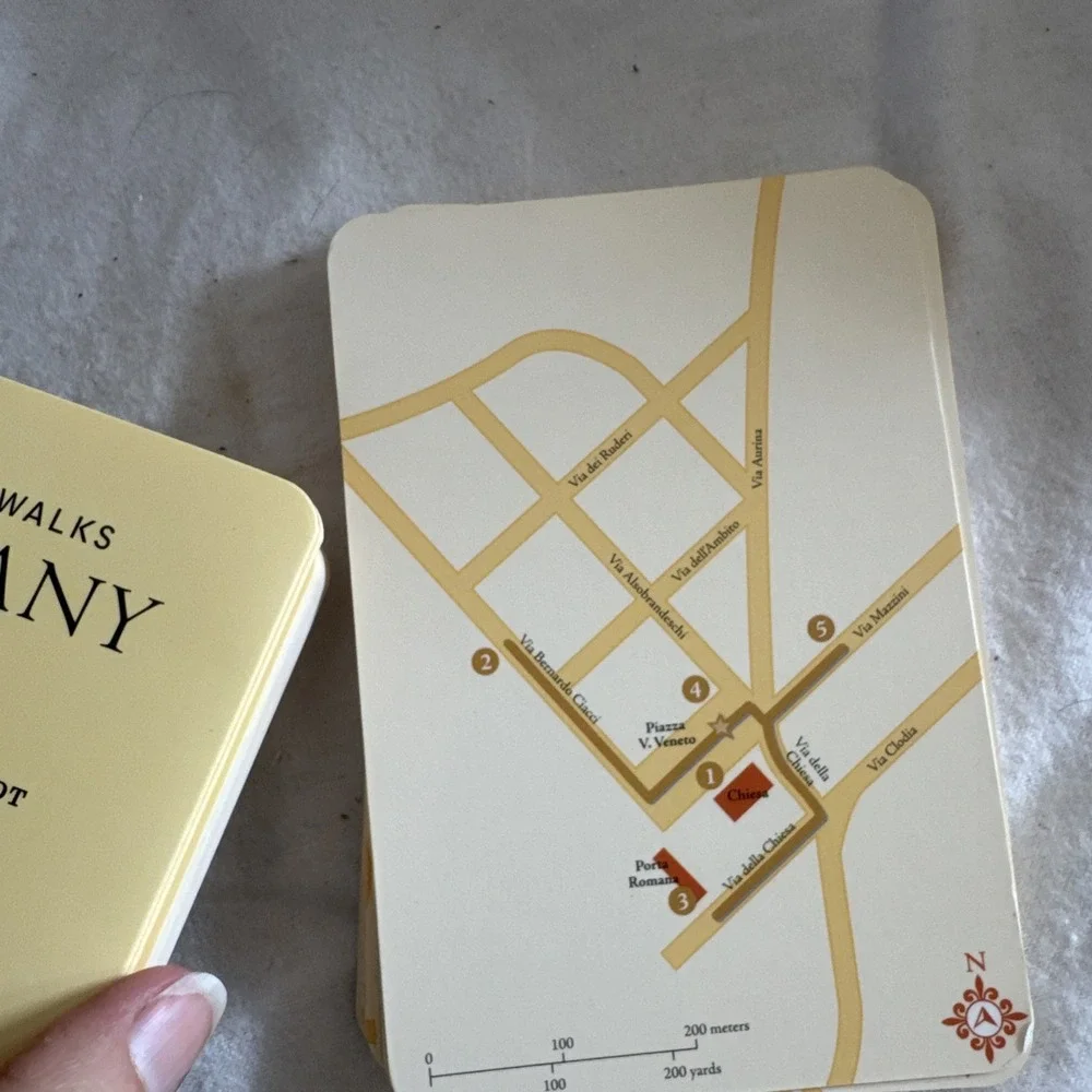 TRAVEL Europe Rick Steves Book & 2 City Walks Cards Rome (New) & Tuscany On Foot